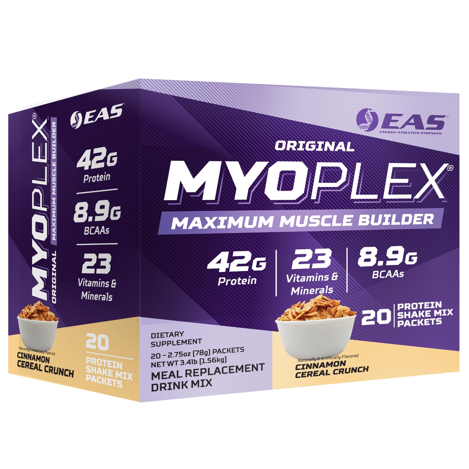 EAS Myoplex en bote vertido: proteína para recuperación rápida después del entrenamiento