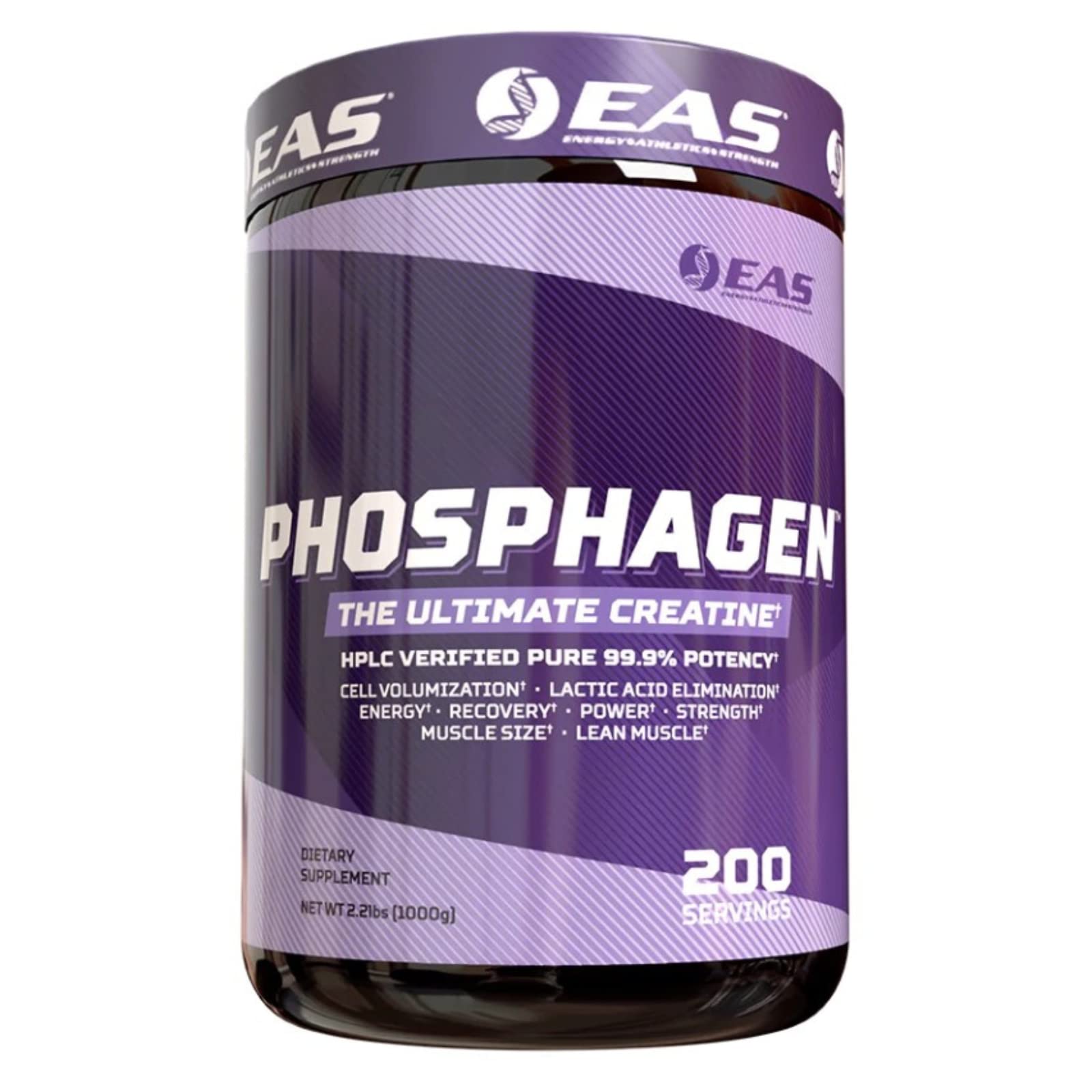EAS Phosphagen Ultimate Creatine en pote, energía para entrenamientos intensos