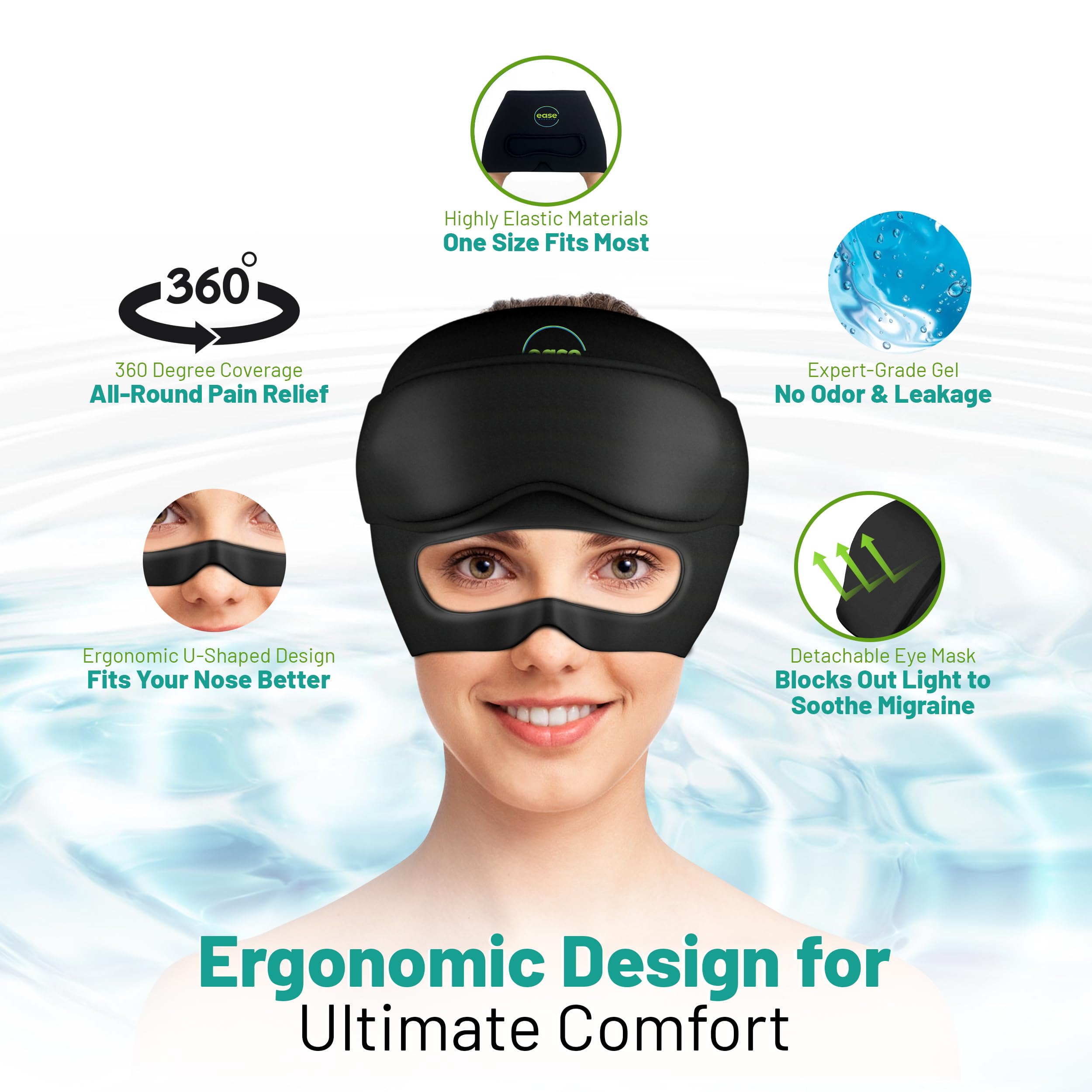 Ajuste 360 grados para cualquier cabeza con Ease Essence.