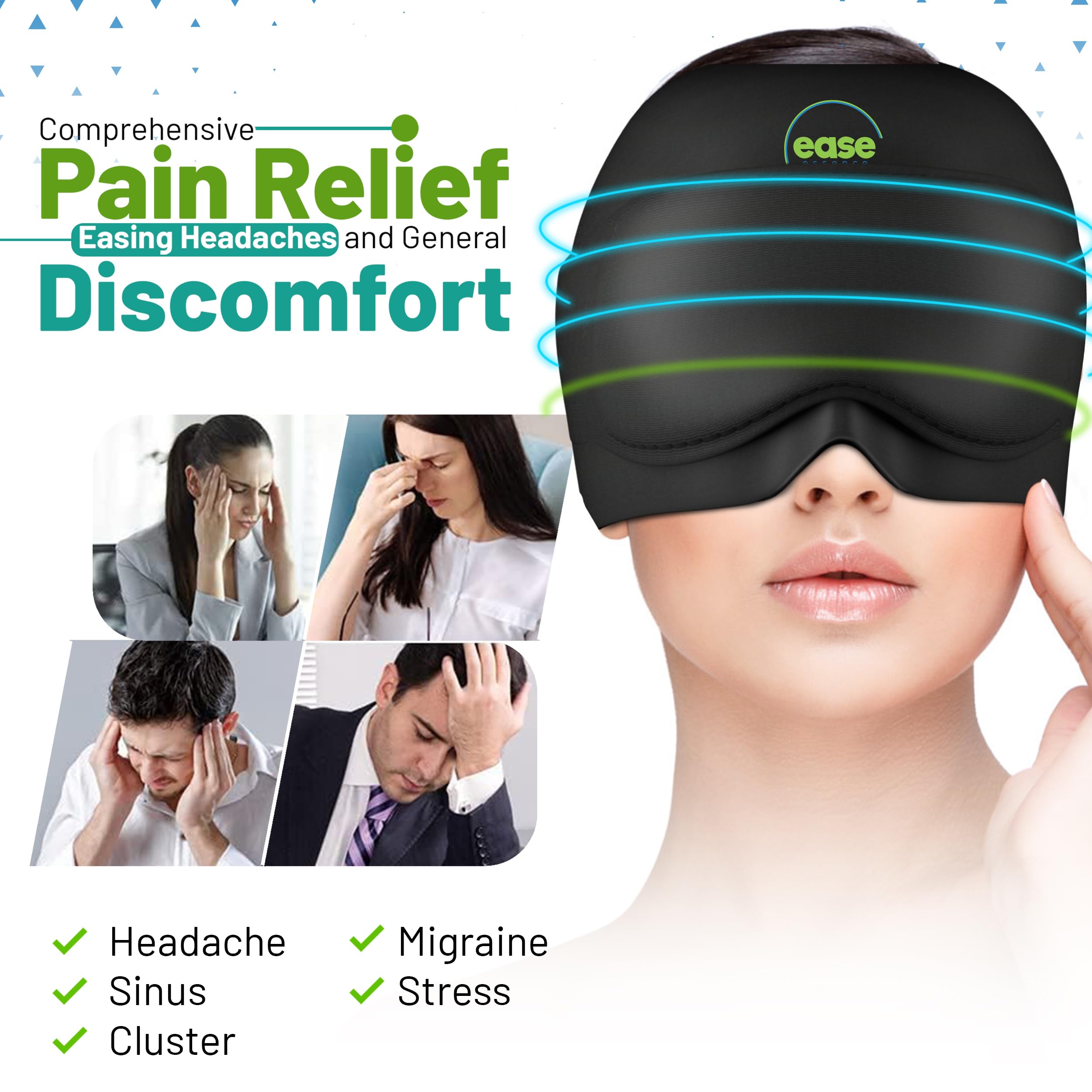 Diseño sin correas brinda comodidad y uso limpio con Ease Essence.