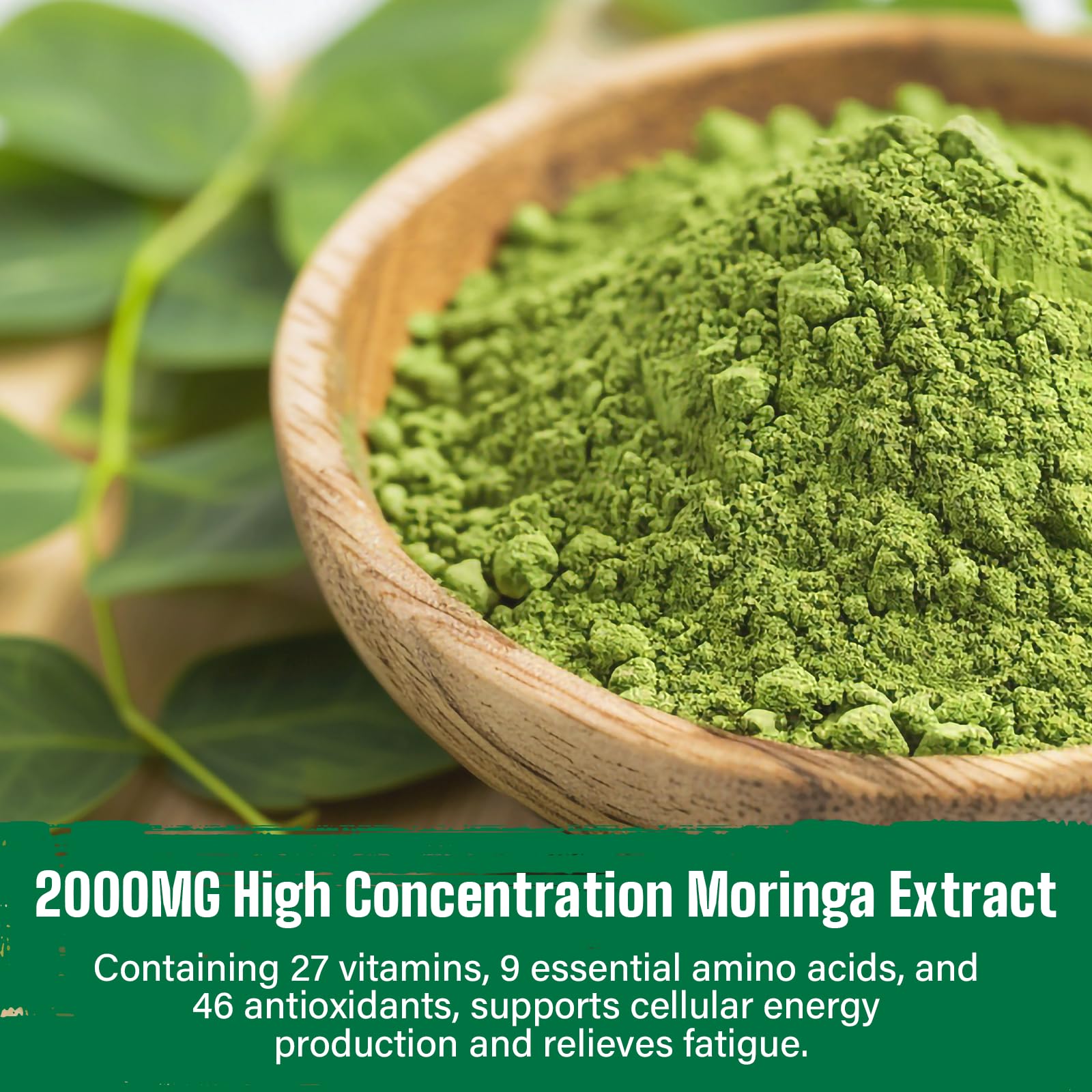 Concentrado 10:1: más hojas de moringa en cada porción