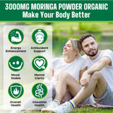 Polvo moringa; probióticos para comodidad digestiva