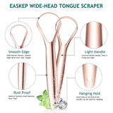 Raspador de lengua Easkep borde pulido para limpieza suave
