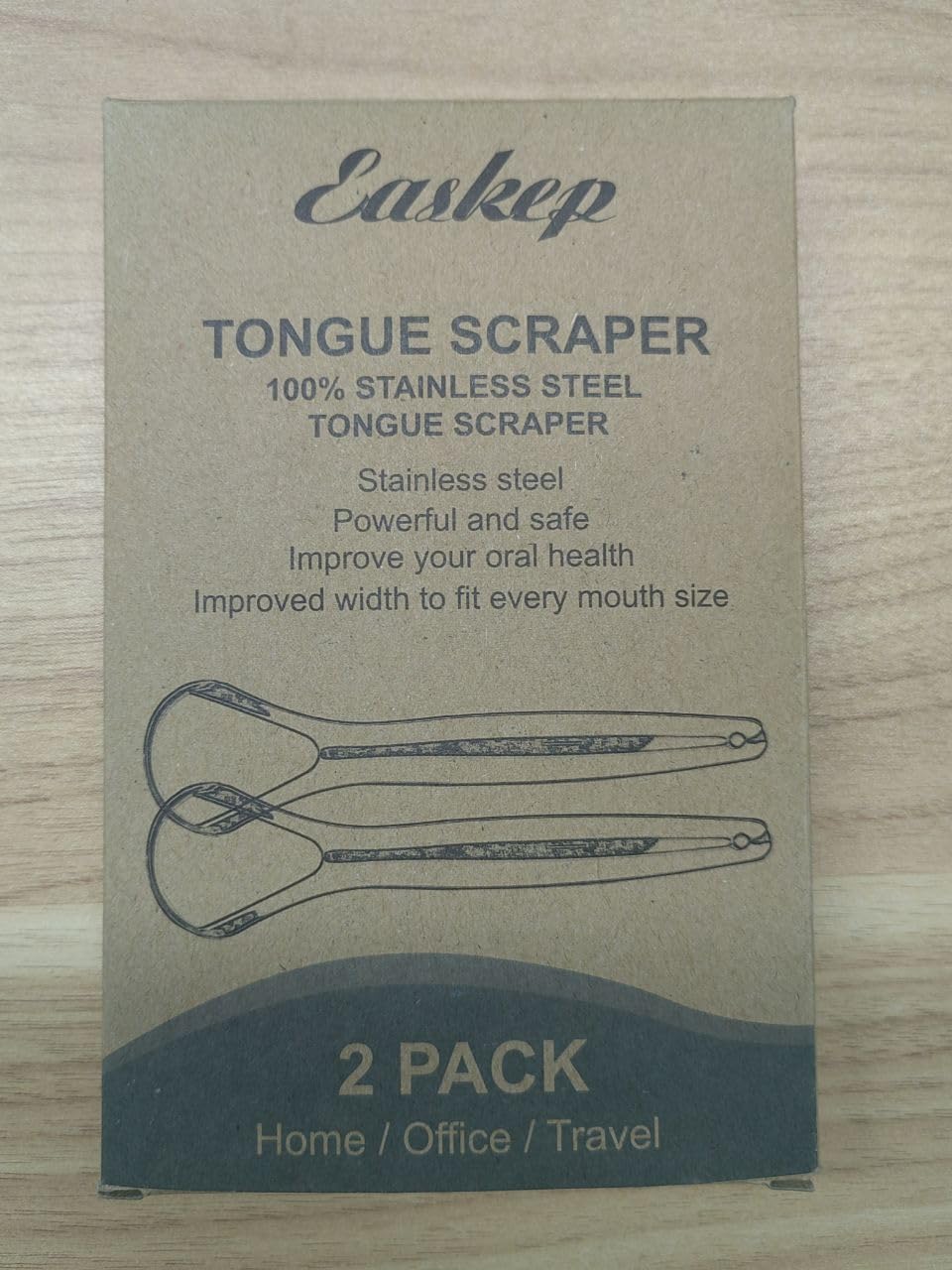 Raspador de lengua Easkep uso diario para higiene bucal