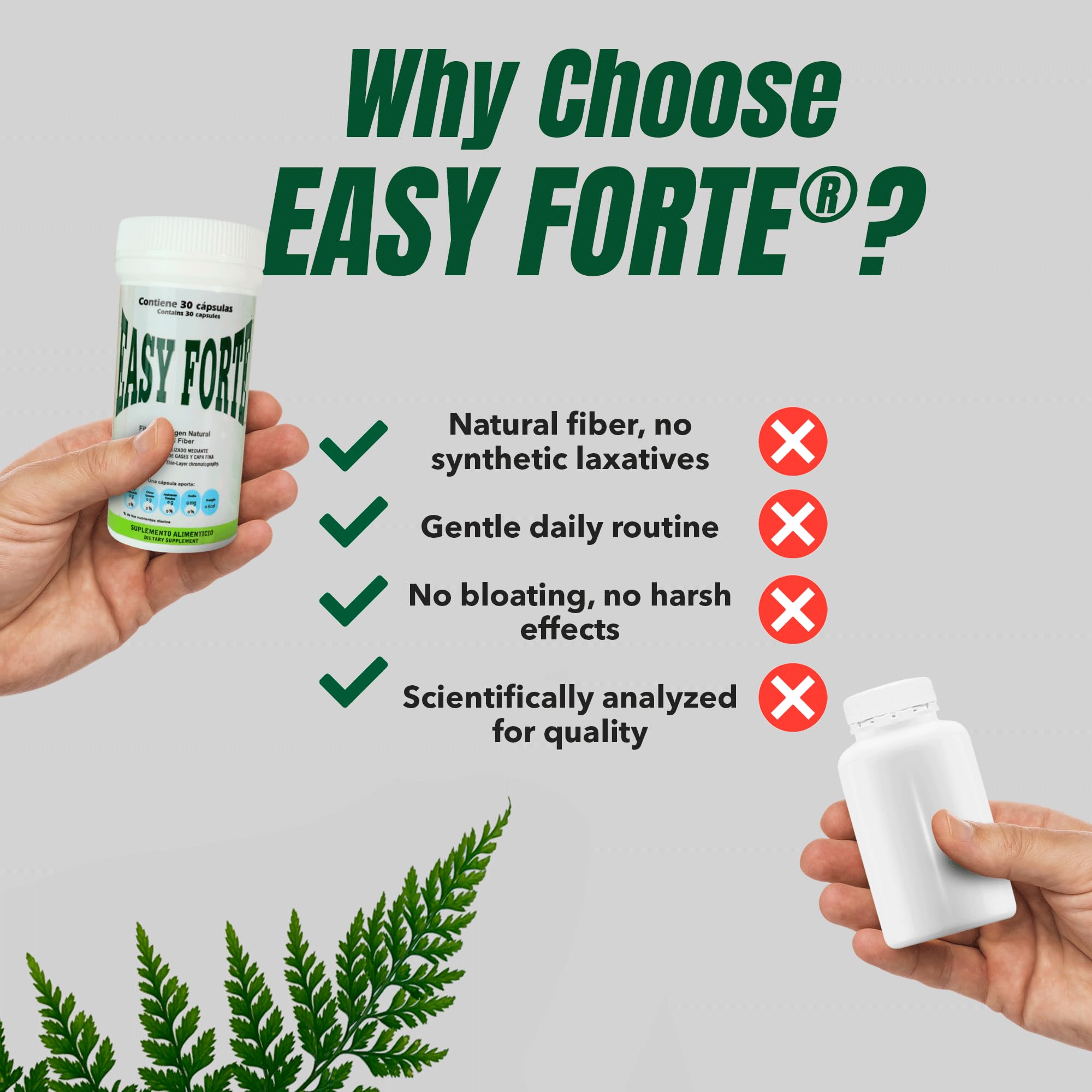Easy Figure Easy Forte, dosificación nocturna, práctico y sencillo de usar.