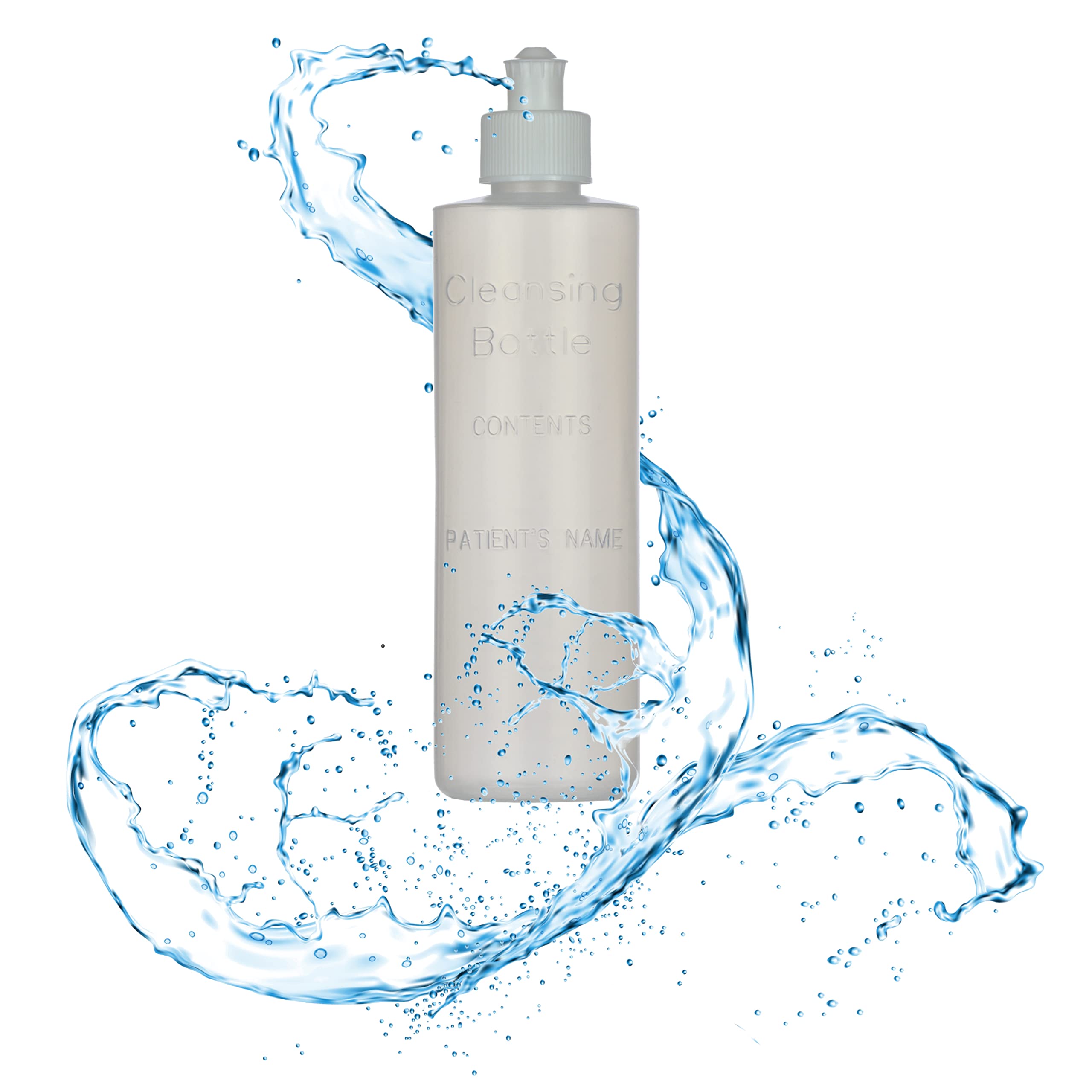 Easy Glide botella transparente para monitorear líquido durante limpieza
