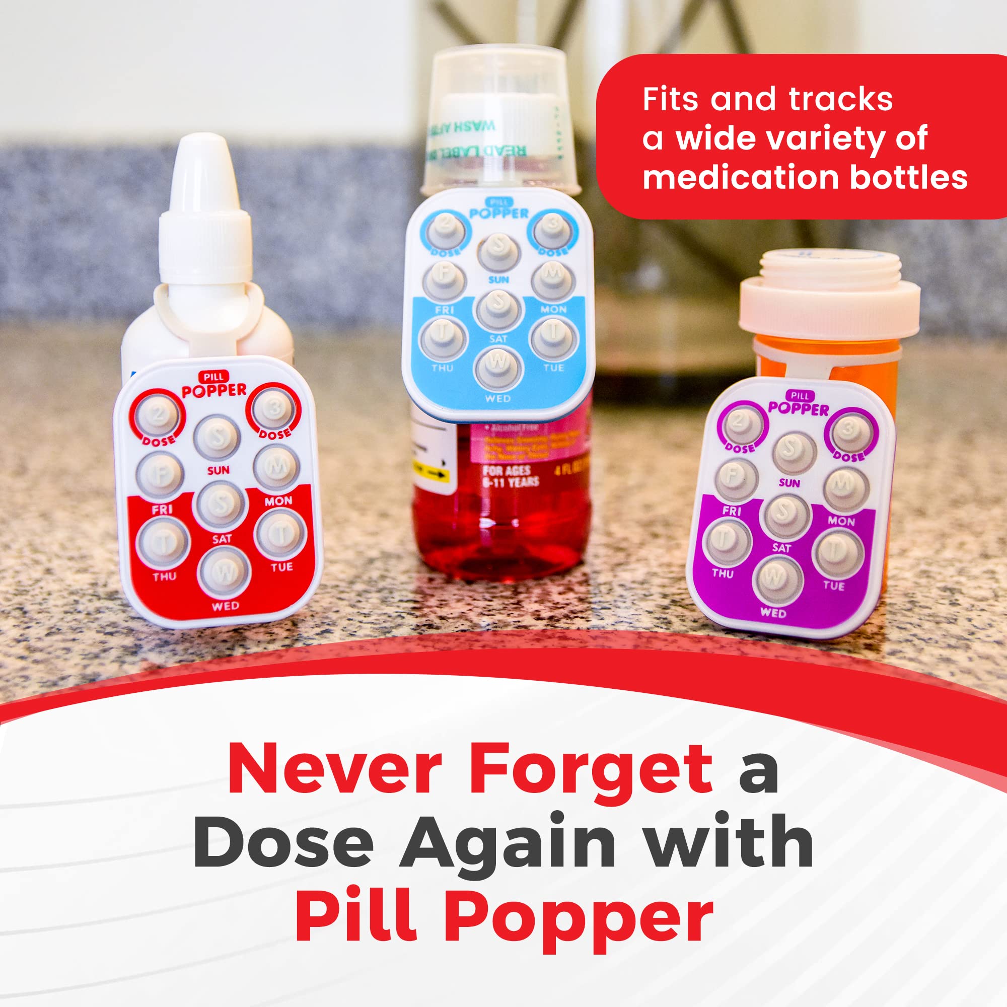Easy To Use Products popper de pastillas, ideal para tres dosis diarias.
