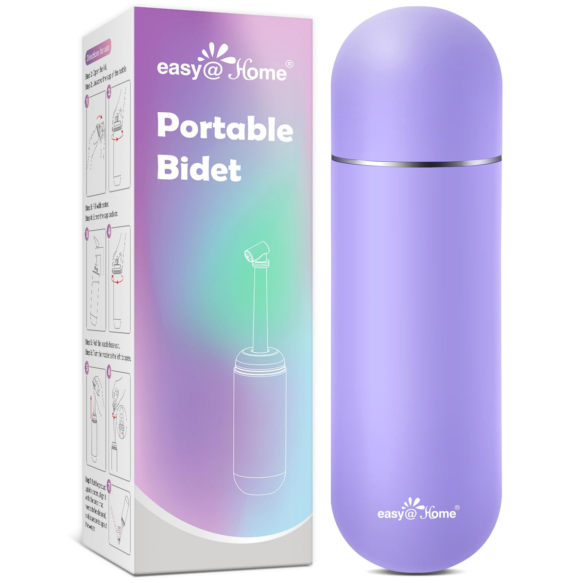 Easy@Home bidet portátil en uso para cuidado perineal suave