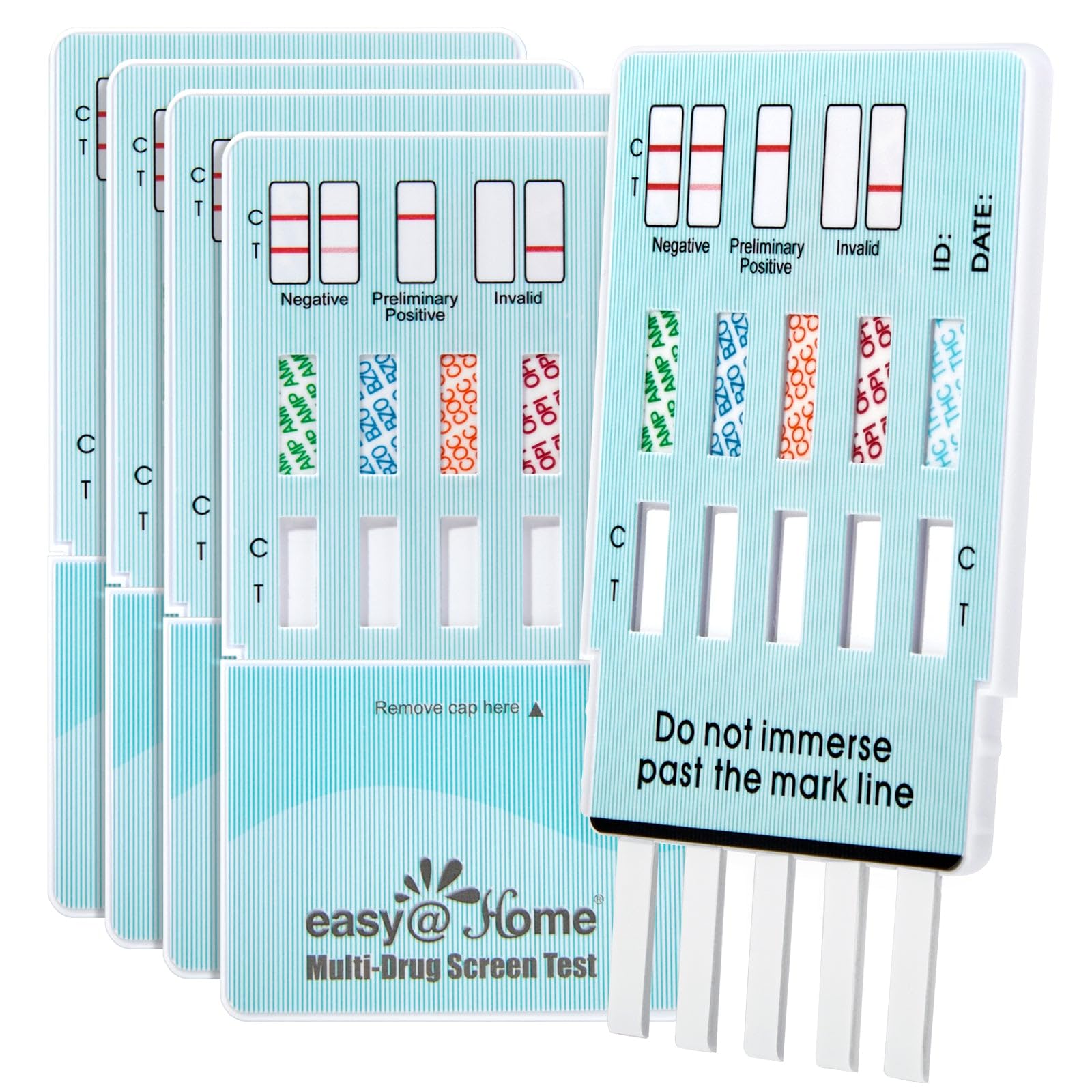 Easy@Home caja del kit 5-panel prueba de drogas para uso en casa