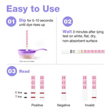 Prueba Easy@Home de embarazo 50 tiras, dos líneas confieren lectura clara