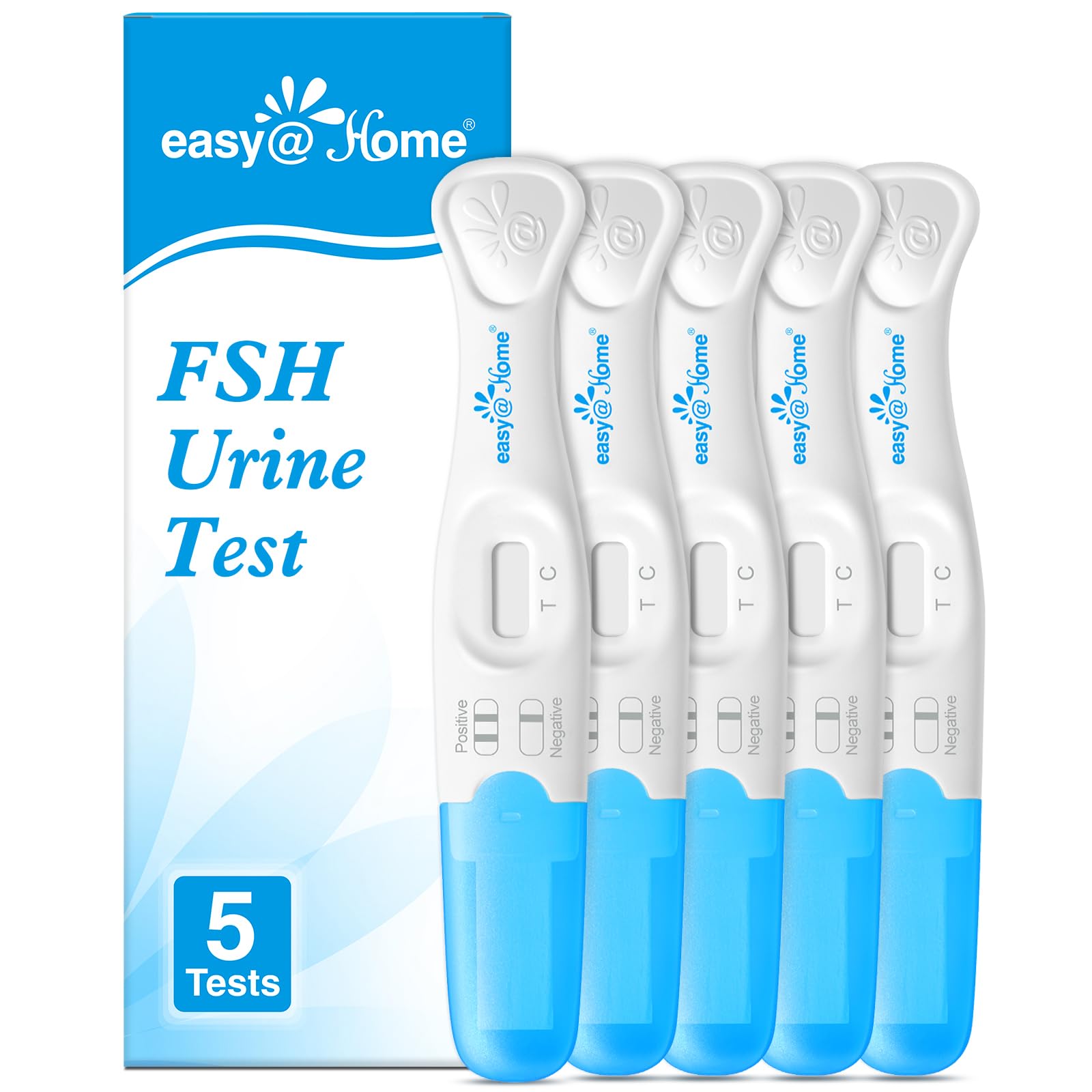 Easy@Home Prueba FSH para mujer, muestra de orina para monitorear ciclos en casa.