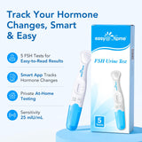 Easy@Home Premom aplicación, sincroniza resultados y patrones hormonales.