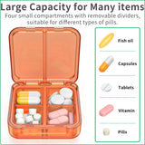 Easyhope capacidad amplia para almacenar cápsulas, tabletas y aceite de pescado