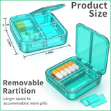 Easyhope tapas de apertura doble con cierre hermético para mantener medicinas secas