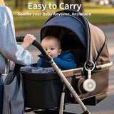 Easysleep: diseño compacto con correa de transporte para viajar con comodidad.