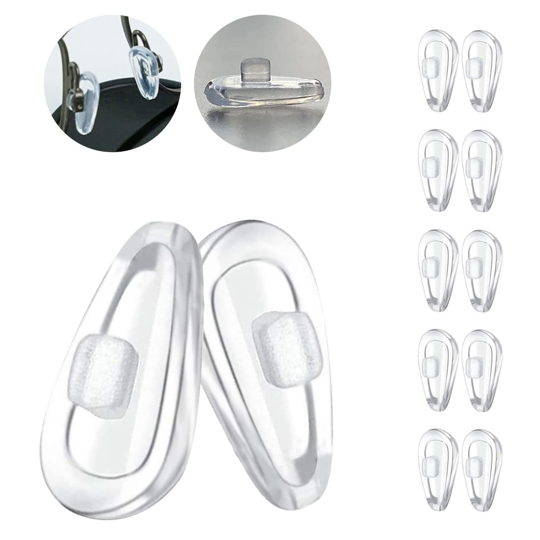Eazean almohadillas nasales para Oakley OO4147, confort y ajuste seguro.