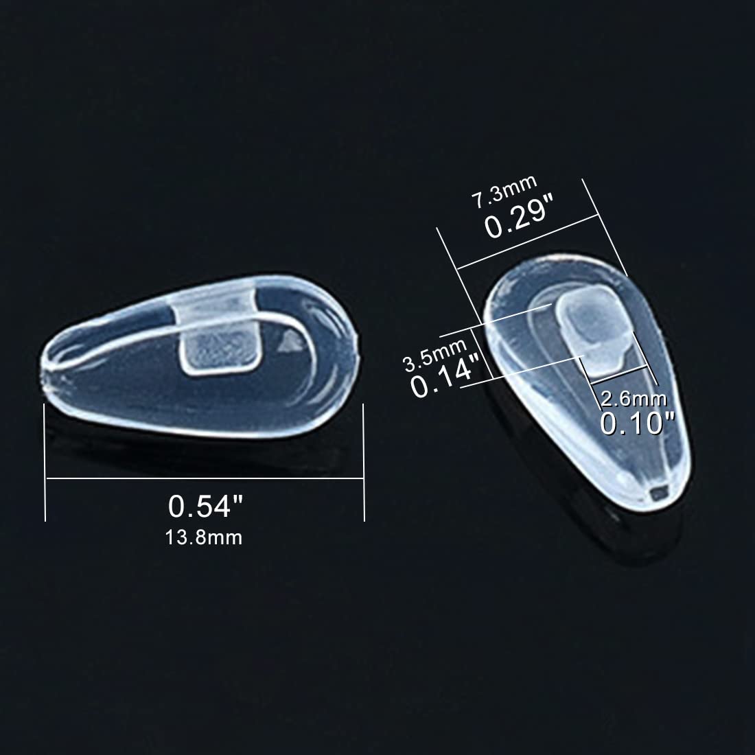Eazean almohadillas nasales para Oakley OX5122, ajuste estable.