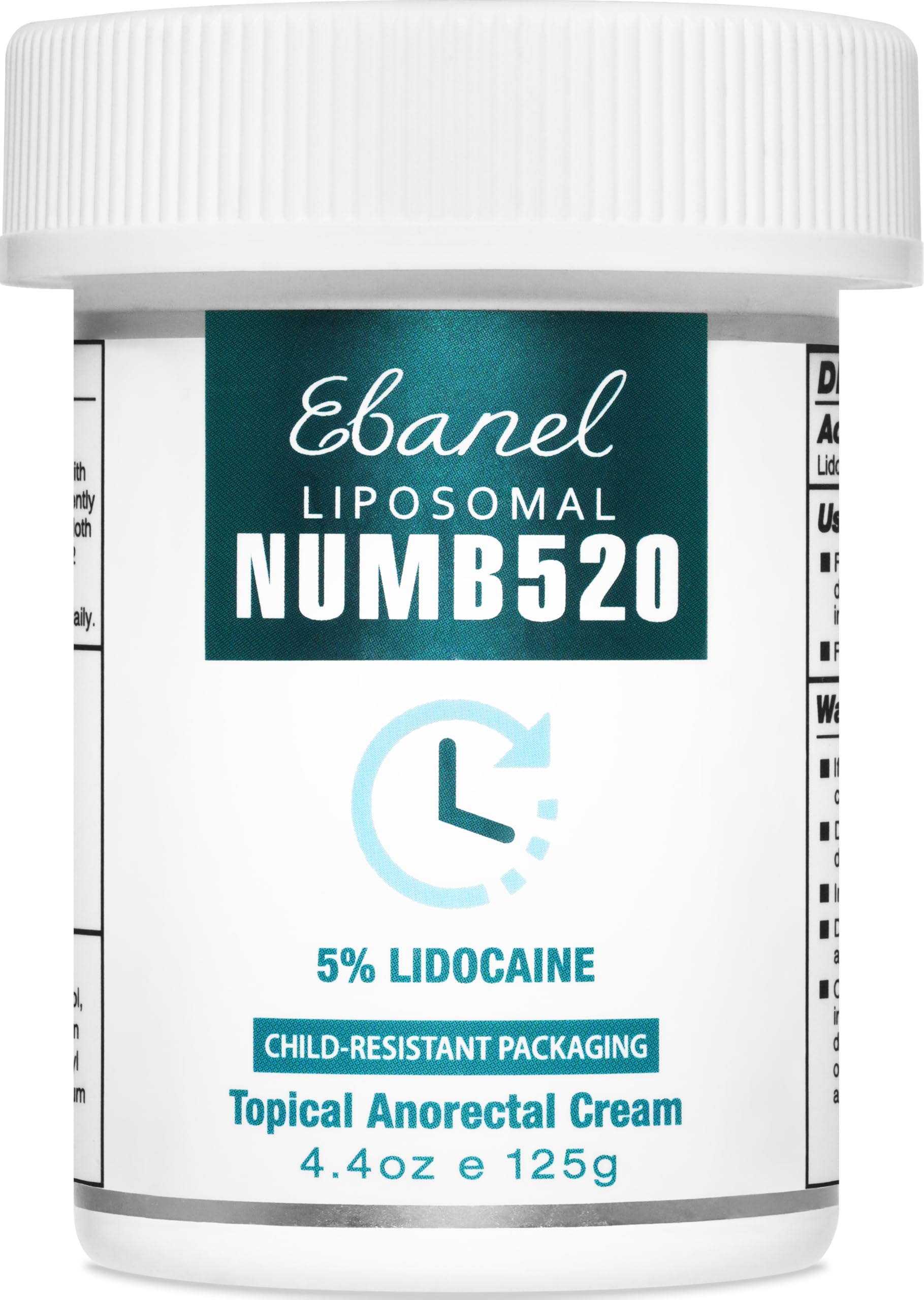 Ebanel crema anestesiadora 5% en frasco, posible alivio local puntual.