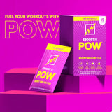 Envase de 15 sobres de EBOOST POW listo para llevar