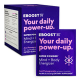 EBOOST Super Powder en caja: energía diaria y hidratación en un solo envase