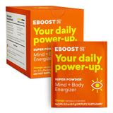 EBOOST Super Powder Naranja sirviendo para energía sostenida y enfoque