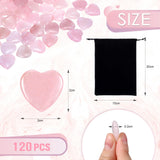Ecation bolsa de lana negra para cuarzo rosa, regalo elegante y práctico.