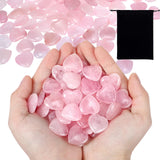Ecation cuarzo rosa, corazón de 120 piezas para colección de cristales.