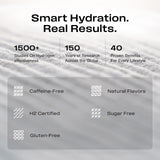 Echo Water: bebida en vaso con hidrógeno para mayor claridad.
