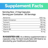 EchoHeals Berberina – vitaminas B6, C y D para apoyo diario
