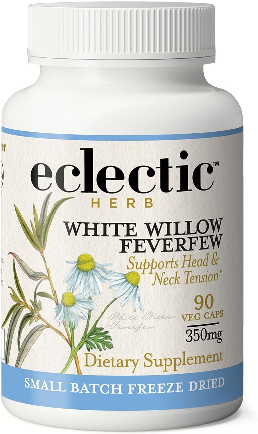 Botella de ECLECTIC INSTITUTE con corteza de sauce blanco, apoyo suave ante molestias ocasionales