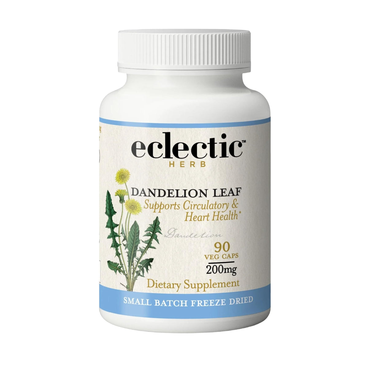 Eclectic Institute Eclectic Herb hoja de diente de león desecada al frío para apoyo suave de limpieza