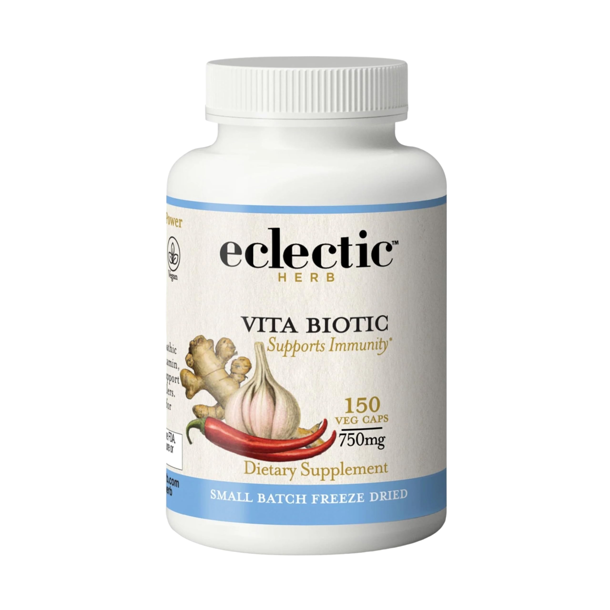 ECLECTIC INSTITUTE Vitabiotic cápsulas botella: soporte diario para el sistema inmunológico