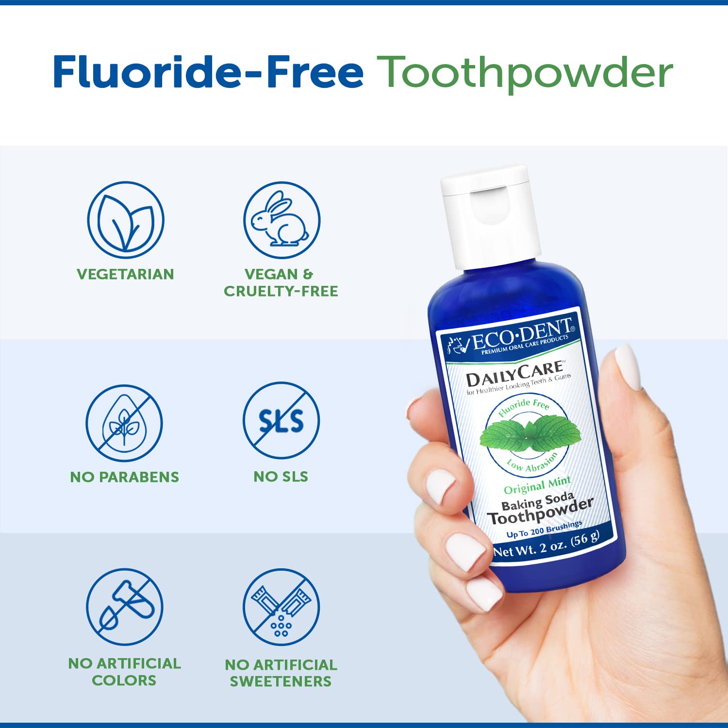 Eco-Dent DailyCare aplicación con cepillo para dientes limpios