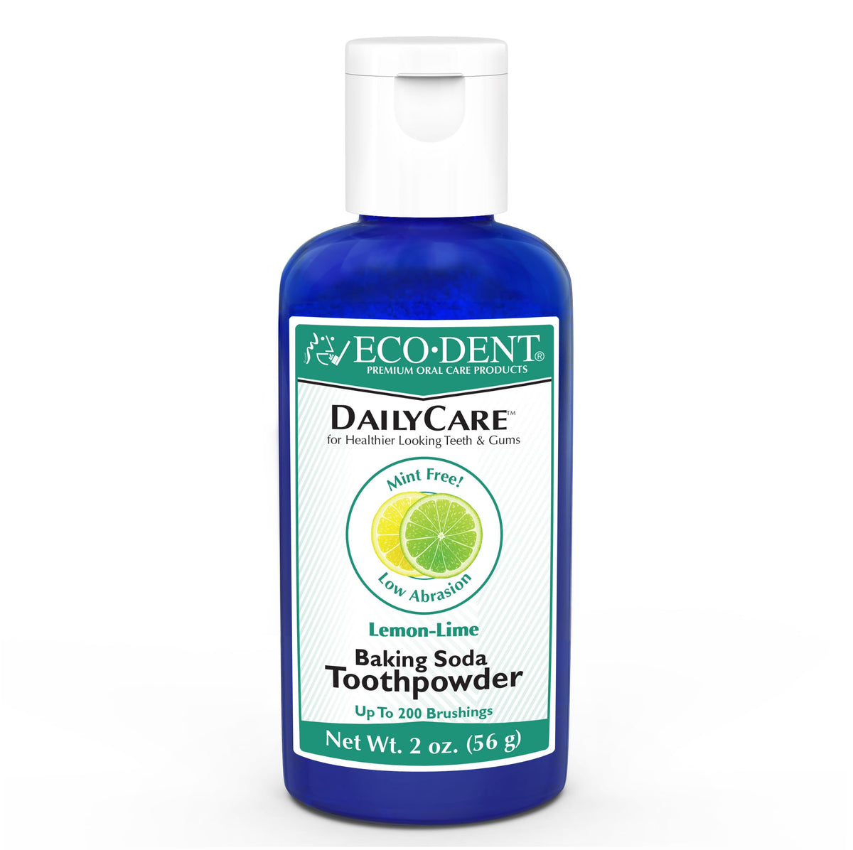 Eco-Dent DailyCare polvo dental limón-lima para limpieza suave y aliento fresco