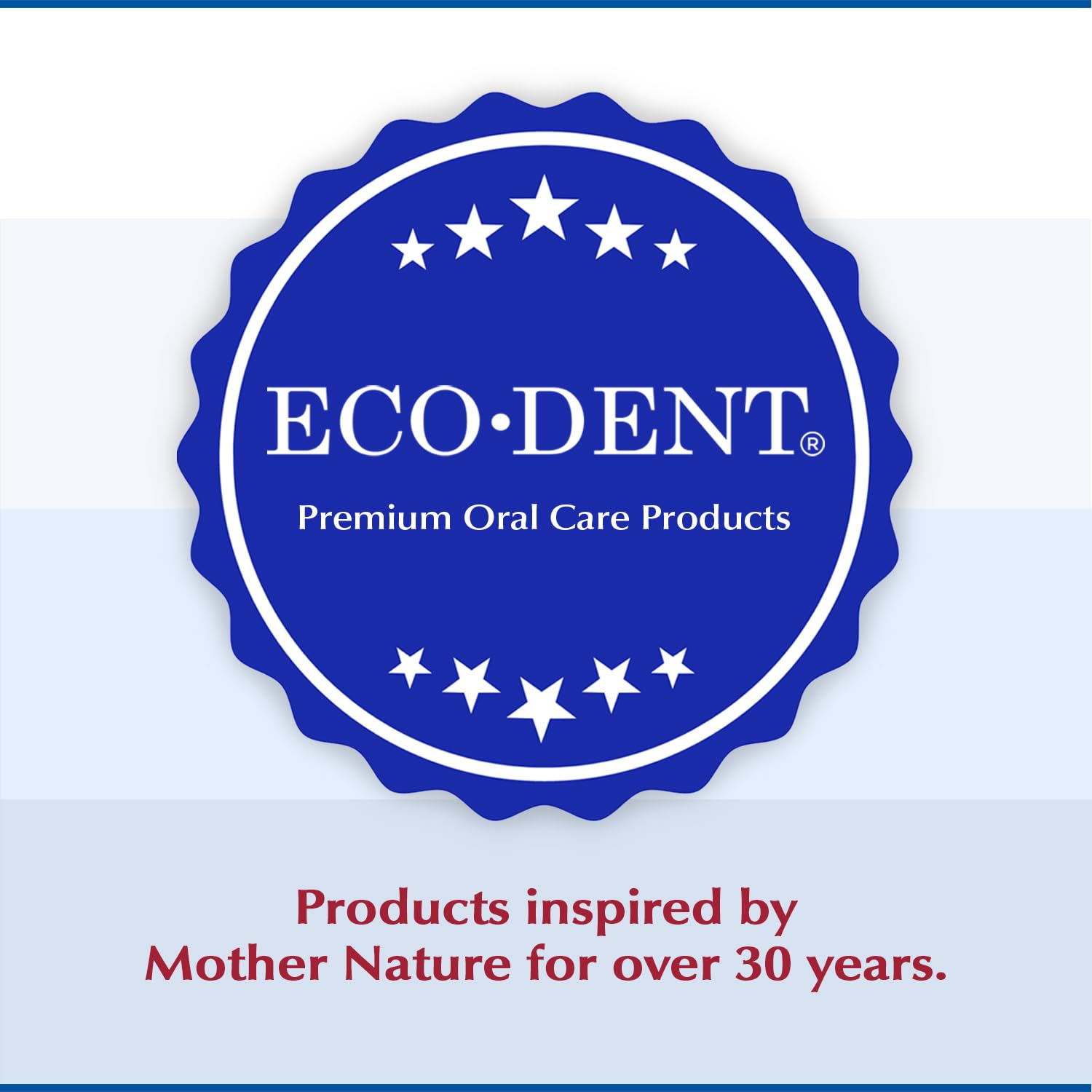 Eco-Dent enjuague bucal sin alcohol con canela, paquete práctico de dos para la familia.