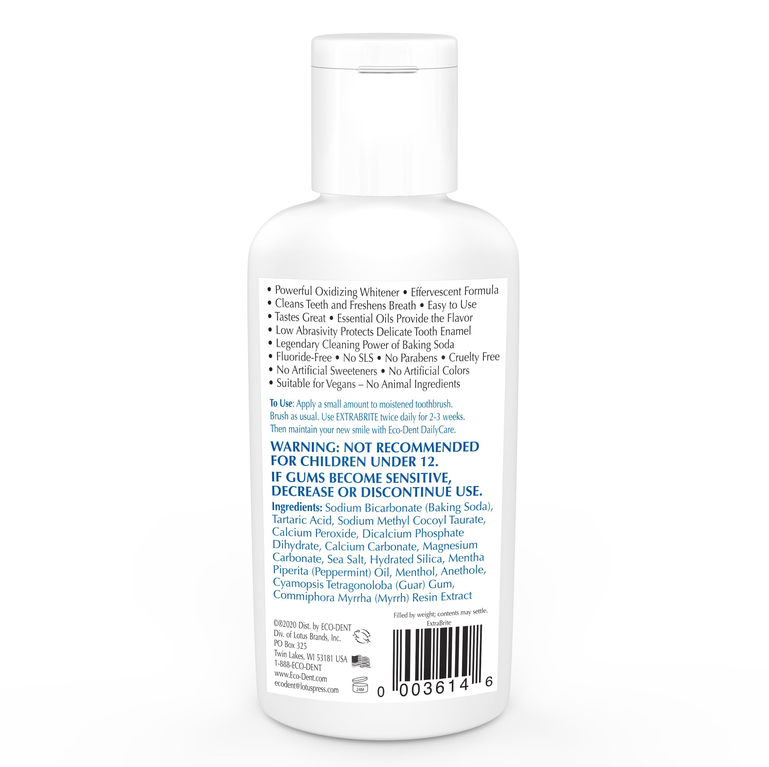 Eco-Dent ExtraBrite sabor menta para una experiencia fresca