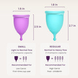 Ecoblossom copa menstrual grande en uso cómodo y seguro