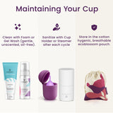 EcoBlossom copa menstrual, ideal para deporte y movimiento