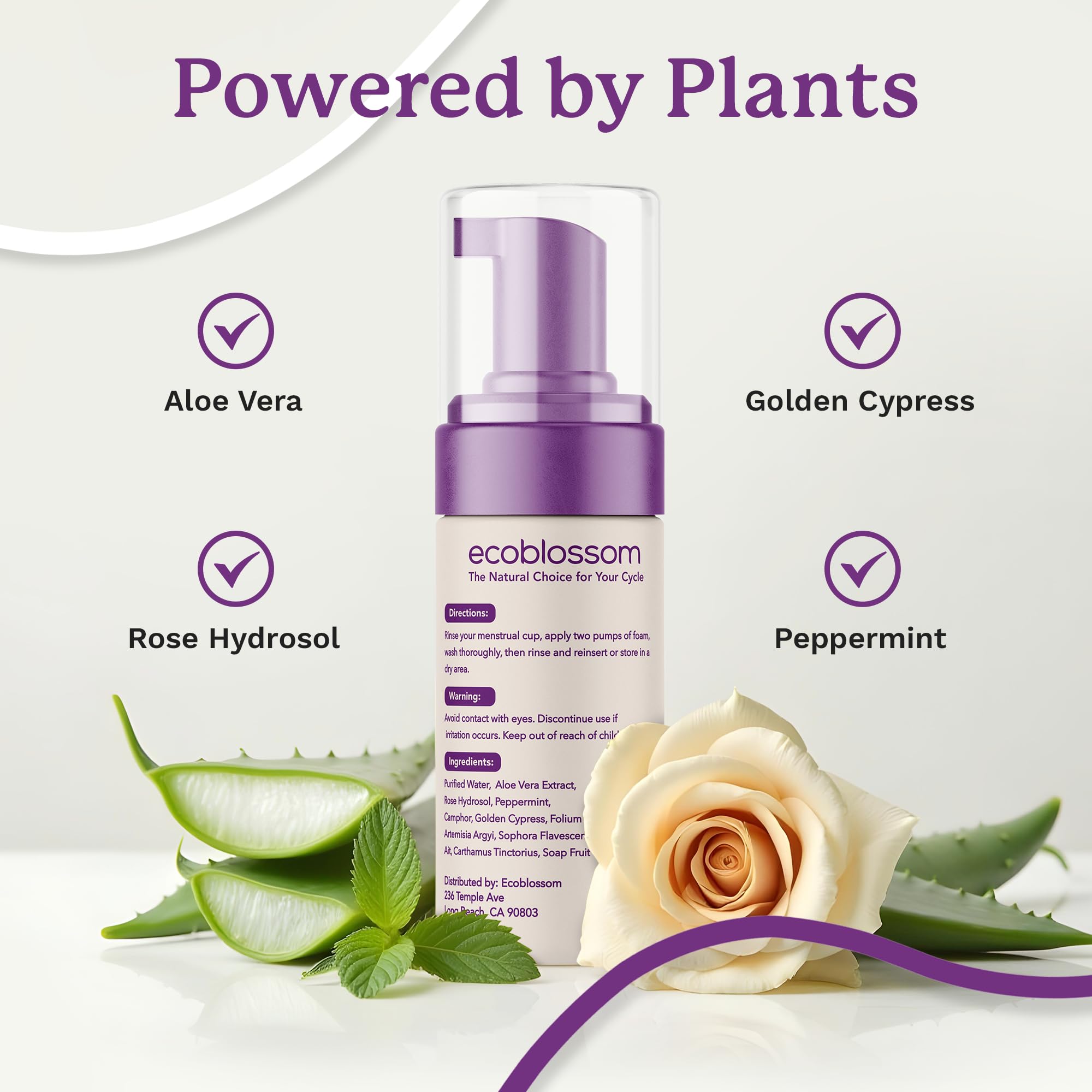 EcoBlossom tamaño portátil de 150 ml para bolso