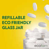 Uso diario de EcoFam menta para rutina de higiene bucal diaria