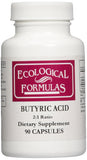 Ecological Formulas acido buritico tabletas 90 capsulas, vista frontal, uso diario.