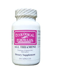 Allithiamine de Ecological Formulas: cápsulas de 50 mg para uso diario de tiamina.