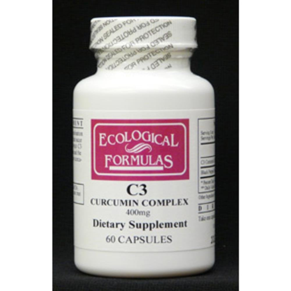 Ecological Formulas C3 Complejo de Curcumina, cápsulas, posible apoyo para movilidad diaria.