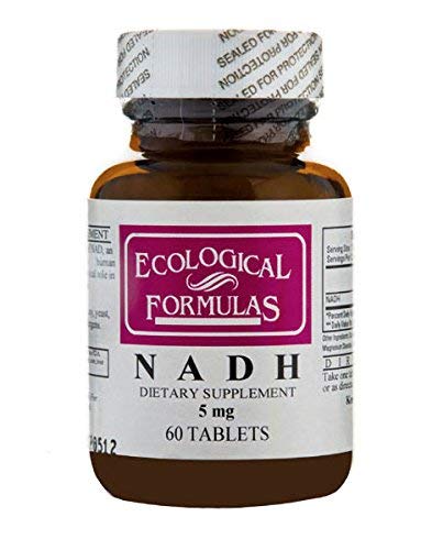 Ecological Formulas NADH 5 mg 60 comprimidos en envase, posible apoyo al metabolismo energético