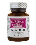 Ecological Formulas NADH 5 mg 60 comprimidos en envase, posible apoyo al metabolismo energético