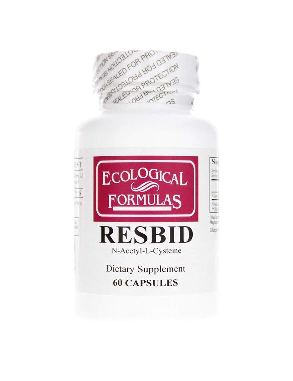 Ecological Formulas Resbid 500 mg, cápsulas blancas, uso diario para apoyar el aporte de aminoácidos esenciales