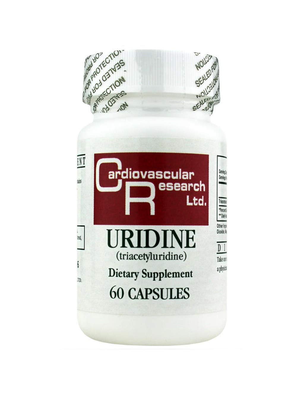 Ecological Formulas Uridina cápsulas blancas, posible apoyo a la función cognitiva