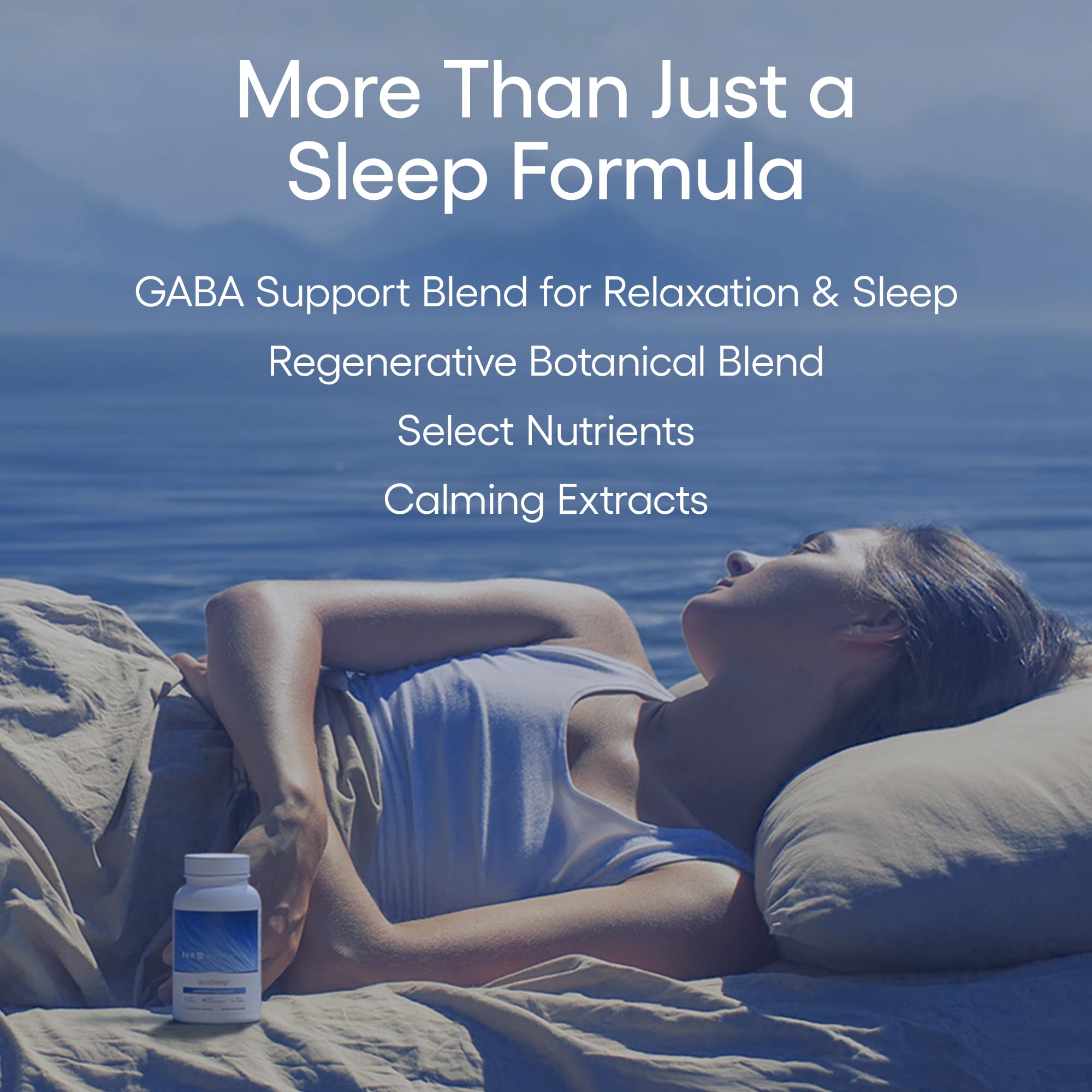 EcoSleep: manos sosteniendo la botella para descanso.