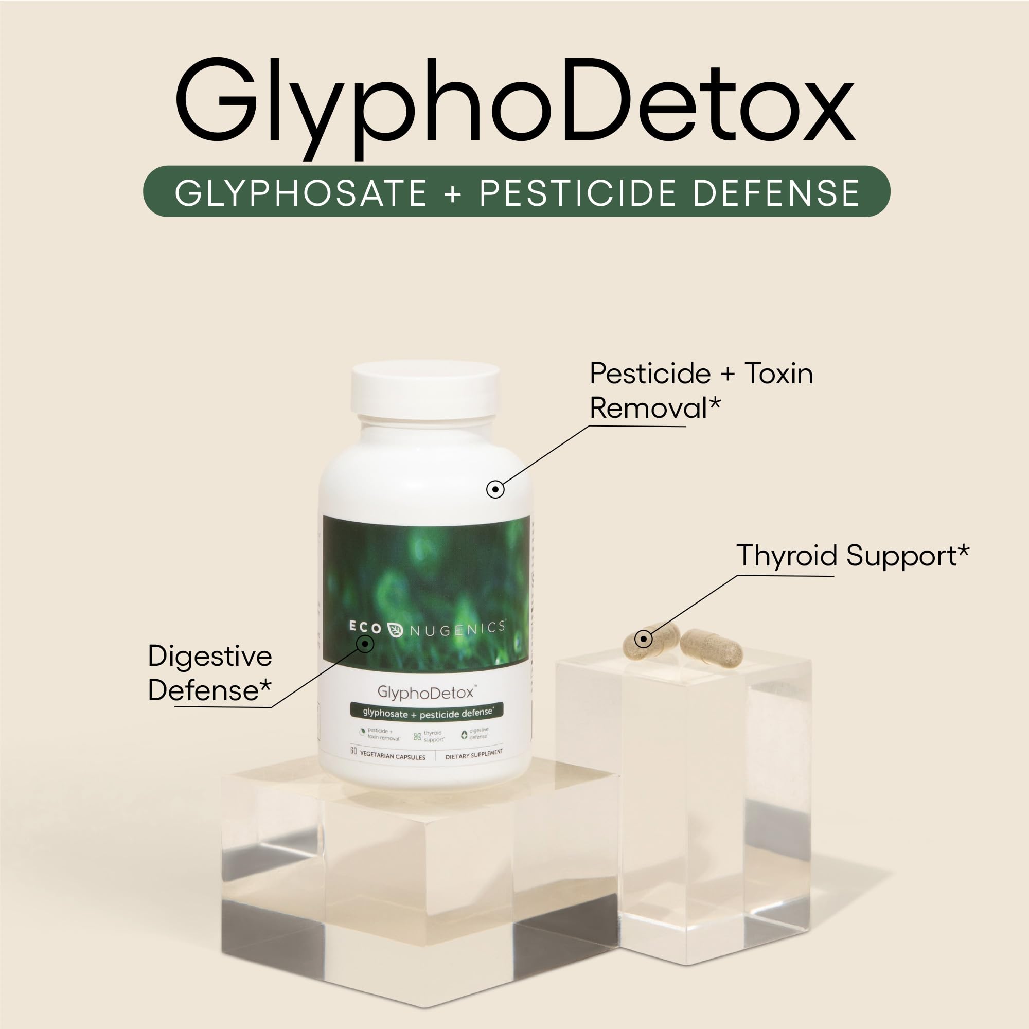EcoNugenics GlyphoDetox-ingredientes-clave, ayudan a apoyar el microbioma y la digestión.