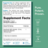 EcoNugenics HonoPure etiqueta información, datos de ingredientes y uso recomendado.